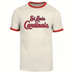 MLB St. Louis Cardinals Men's Parchment Ringer T-Shirt - XXL