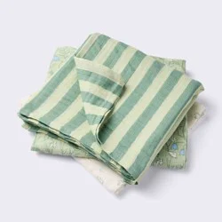 Muslin Swaddle Baby Blankets - Bunnies - 3pk - Cloud Island™: Cotton, Typography Pattern, 47" x 47"