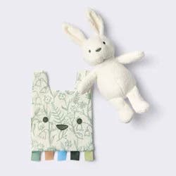 Mini Plush + Crinkle Paper - Bunny - Cloud Island™: Baby Learning Toys