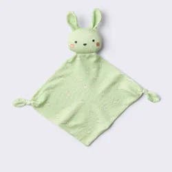 Printed Security Blanket - Bunny - Cloud Island™: Rayon & Spandex, Knitted, Animal Pattern, 14" x 14"