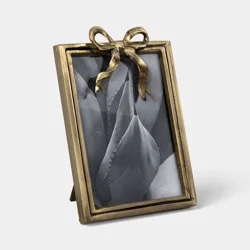 5"x7" Metal Bow Table Frame Antique Brass - Threshold™