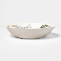 Threshold designed w/Studio McGee Melamine Rope Edge and Shell Serve Bowl - Threshold™ designed with Studio McGee