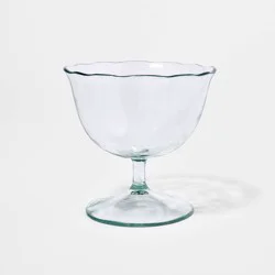 Threshold designed w/Studio McGee 7 fl oz Acrylic Ruffled Coupe Short Clear - Threshold™ designed with Studio McGee