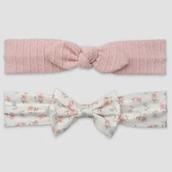 Carter's Just One You® Baby Girls' 2pk Floral Headwrap - Pink Newborn
