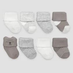 Carter's Just One You® Baby 8pk Terry Ankle Socks - 0-3M