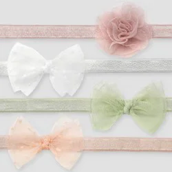 Carter's Just One You® Baby Girls' 4pk Headwrap- Pink/Green Newborn