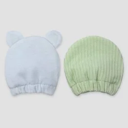 Carter's Just One You® Baby Boys' 2pk Mittens - Blue/Green Newborn
