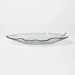 Threshold designed w/Studio McGee Acrylic Ruffled Serve Platter Clear - Threshold™ designed with Studio McGee