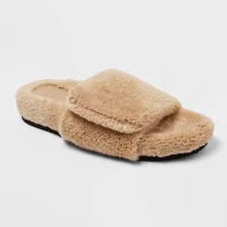 Women's Kara Faux Fur Slide Slippers - Wild Fable™ Tan 8