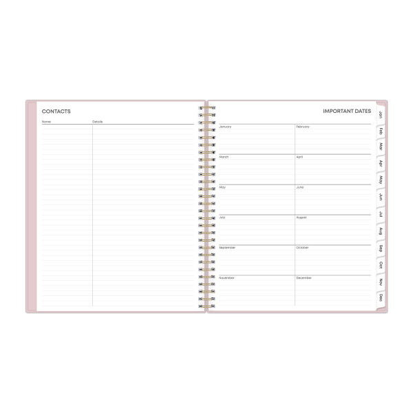 slide 4 of 7, 2025 Blue Sky Monthly Planning Calendar, 8"" X 10"", Primrose, January To December, 148926, 1 ct