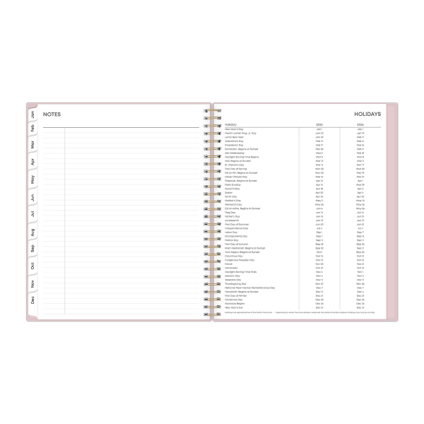 slide 5 of 7, 2025 Blue Sky Monthly Planning Calendar, 8"" X 10"", Primrose, January To December, 148926, 1 ct