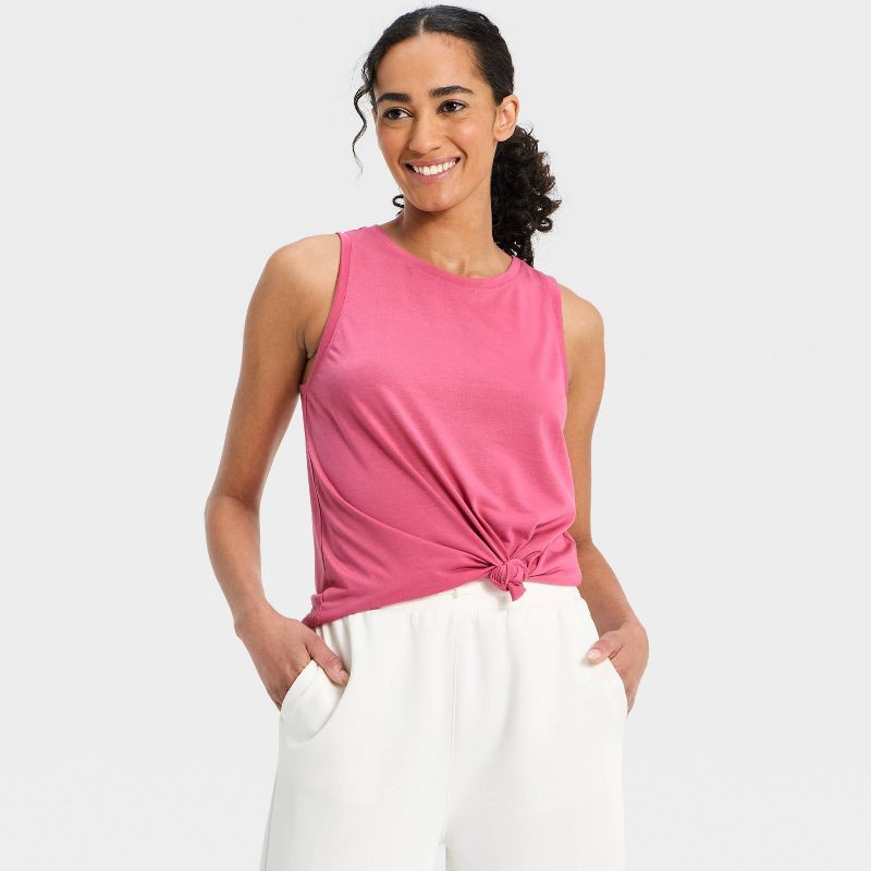 slide 3 of 5, Women's Beyond Ease Twist Racerback Tank Top - All In Motion™ Dark Mauve XXL, 1 ct