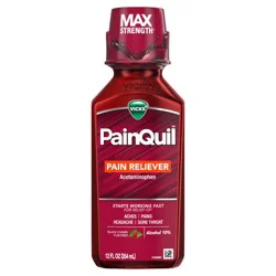 Vicks PainQuil Black Liquid - Cherry - 12 fl oz: Whole Body, General Pain Relievers, Liquid, Acetaminophen 1000mg