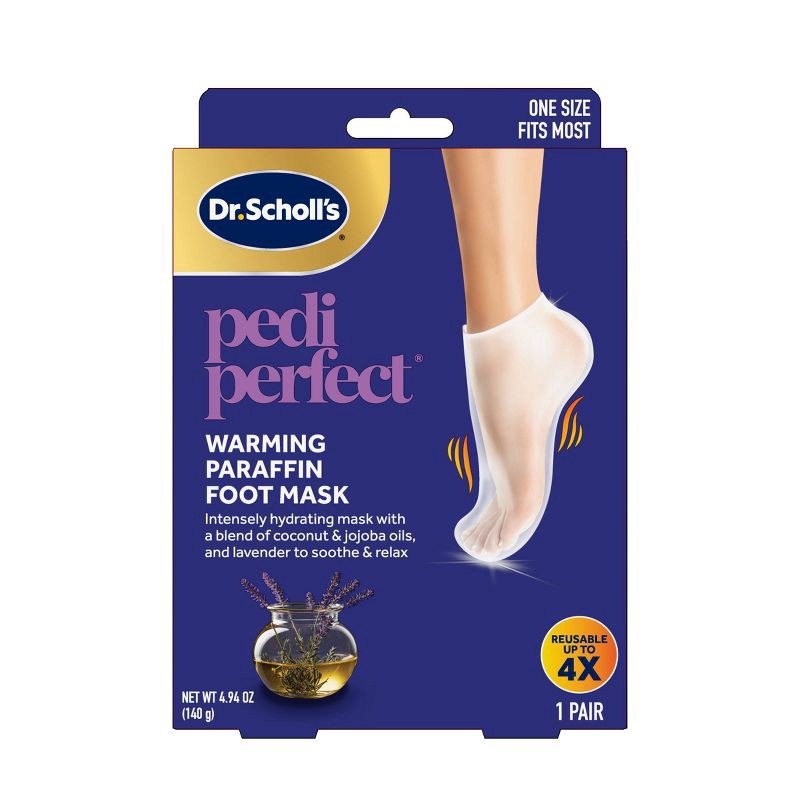 slide 1 of 11, Dr. Scholl's Pedi Perfect Paraffin Foot Mask - 1 Pair, 1 ct