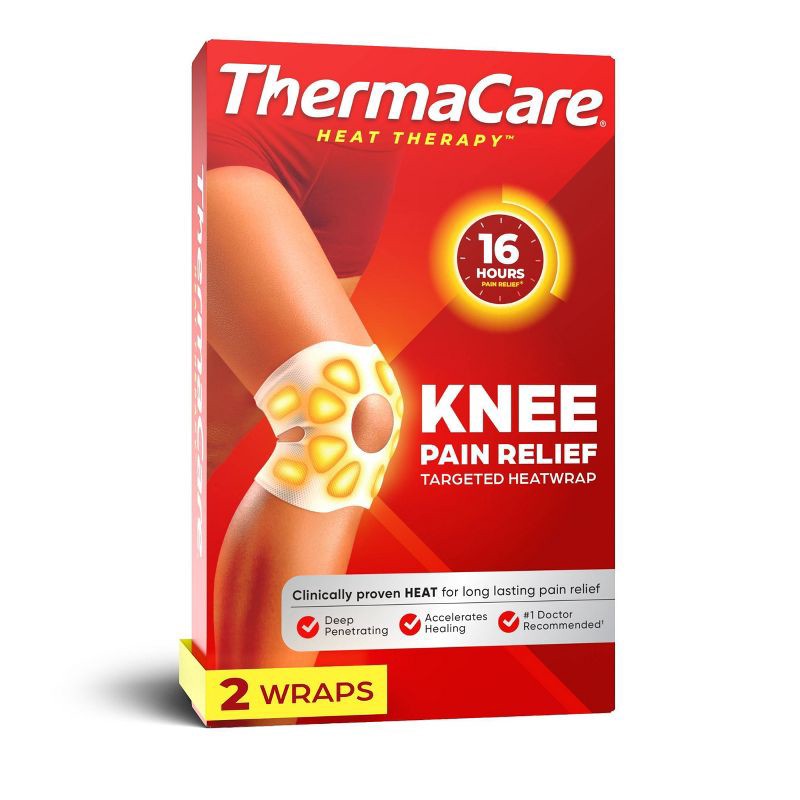 slide 1 of 10, ThermaCare Knee Pain Heatwrap - 2ct, 2 ct