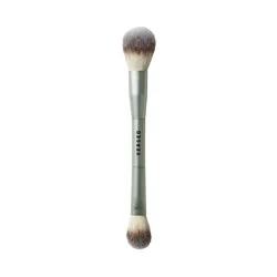 Versed Face Perfector Dual-Ended Complexion Brush: Vegan, Aluminum Handle, Recommended For Powder, 1 Piece