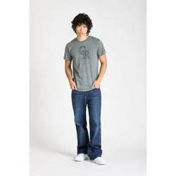 MLB Colorado Rockies Men's Champion Gray Coop Triblend T-Shirt - XL