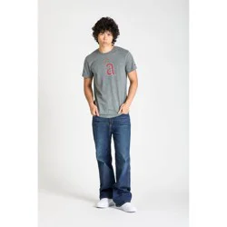 MLB Los Angeles Angels Men's Champion Gray Coop Triblend T-Shirt - S