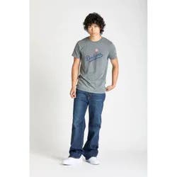 MLB Los Angeles Dodgers Men's Champion Gray Coop Triblend T-Shirt - M