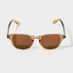 Men's Preppy Round Two Tone Sunglasses - Goodfellow & Co™ Brown