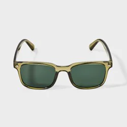 Men's Crystal Square Sunglasses - Goodfellow & Co™ Green