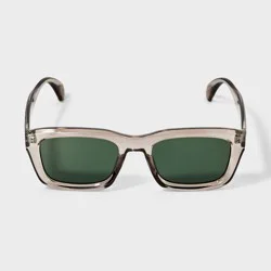 Men's Crystal Rectangle Sunglasses - Goodfellow & Co™ Gray