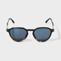 Men's Shiny Plastic Round Sunglasses - Goodfellow & Co™ Tortoise