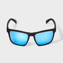 Men's Shiny Plastic Square Sunglasses - All In Motion™ Tortoise