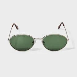 Men's Shiny Metal Oval Sunglasses - Original Use™ Gunmetal