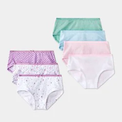 Toddler Girls' 7pk Floral Briefs - Cat & Jack™ White 4T