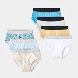 Toddler Boys' 7pk Doodle Briefs - Cat & Jack™ Blue 2T-3T