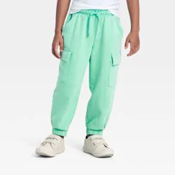 Toddler Boys' French Terry Cargo Pants - Cat & Jack™ Green 18M