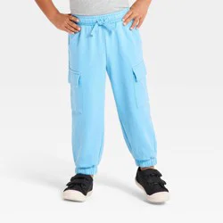 Toddler Boys' French Terry Cargo Pants - Cat & Jack™ Blue 5T