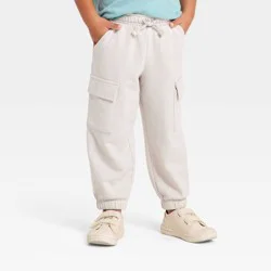 Toddler Boys' French Terry Cargo Pants - Cat & Jack™ Gray 18M