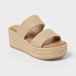 Women's Kayli Heels with Memory Foam Insole - Universal Thread™ 9.5 Natural