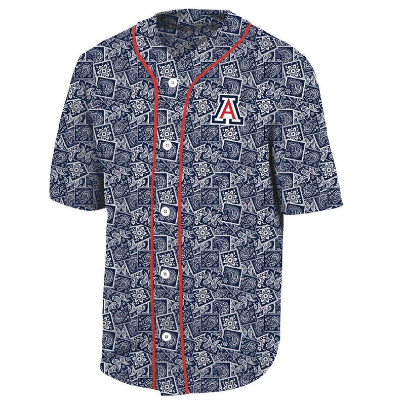 slide 1 of 3, NCAA Arizona Wildcats Men's Baseball Jersey - L, 1 ct