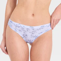 Women's Cotton Stretch Thong - Auden™ Blue L