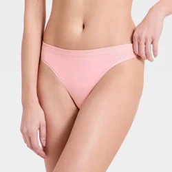 Women's Seamless Thong Underwear - Auden™ Rose Pink S