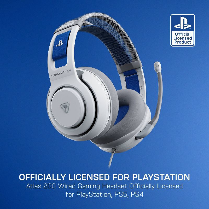 slide 2 of 17, Turtle Beach Atlas 200 Wired Headset for PlayStation - White, 1 ct