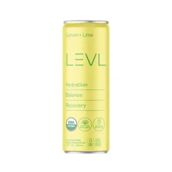 LEVL Functional Hydration Drink with All-Natural Electrolytes + Adaptogens Lemon + Lime - 12oz