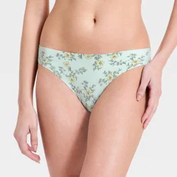 Women's Invisible Edge Cheeky Underwear - Auden™ Floral M