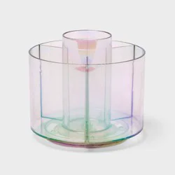Plastic Turntable Makeup Organizer Iridescent - Brightroom™