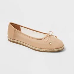 Women's Amara Flats with Memory Foam Insole - A New Day™ Beige 11