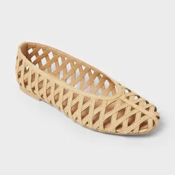 Women's Pilar Flats with Memory Foam Insole - A New Day™ Natural 11