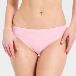 Women's Seamless Bikini Underwear - Auden™ Pink Rose M