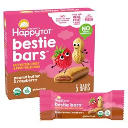 HappyTot Organics Bestie Bars Peanut Butter & Raspberry - 5ct/3.7oz
