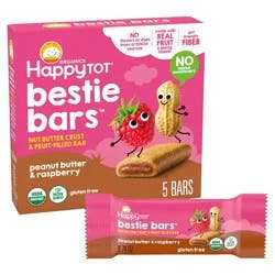 HappyTot Organics Bestie Bars Peanut Butter & Raspberry - 5ct/3.7oz