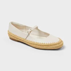 Women's Bea Flats with Memory Foam Insole - Universal Thread™ 7 Cream