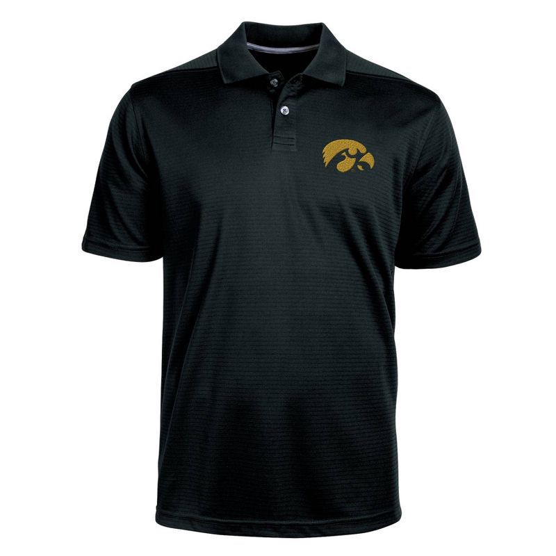 slide 1 of 3, NCAA Iowa Hawkeyes Men's Polo Shirt - S, 1 ct
