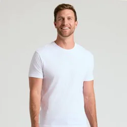 True Classic Men's Contemporary Fit Short Sleeve T-Shirt - White XL